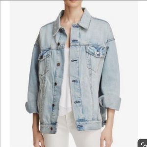 Free People distressed boyfriend Denim Jacket